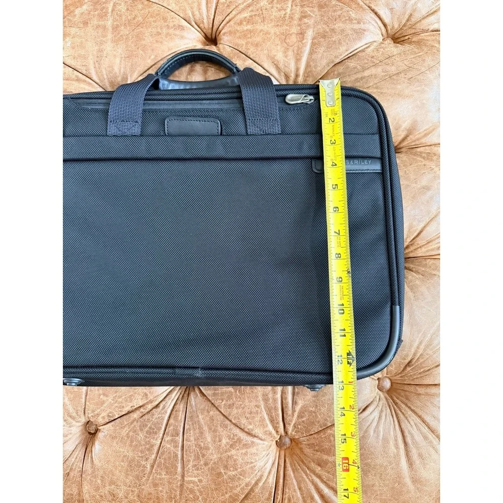 Briggs & Riley Black Ballistic Nylon Laptop Briefcase Travel Bag NWOT UNUSED